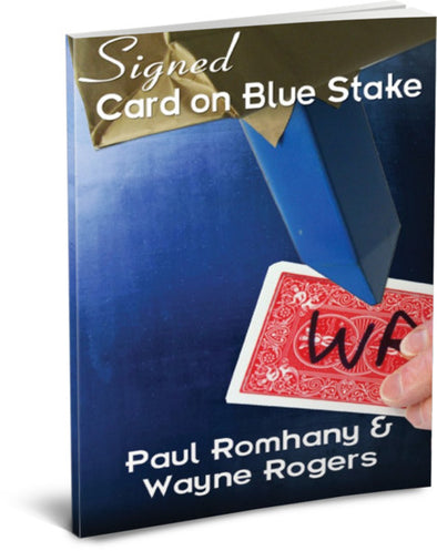 Signed Card on Blue Stake Pro Series 5